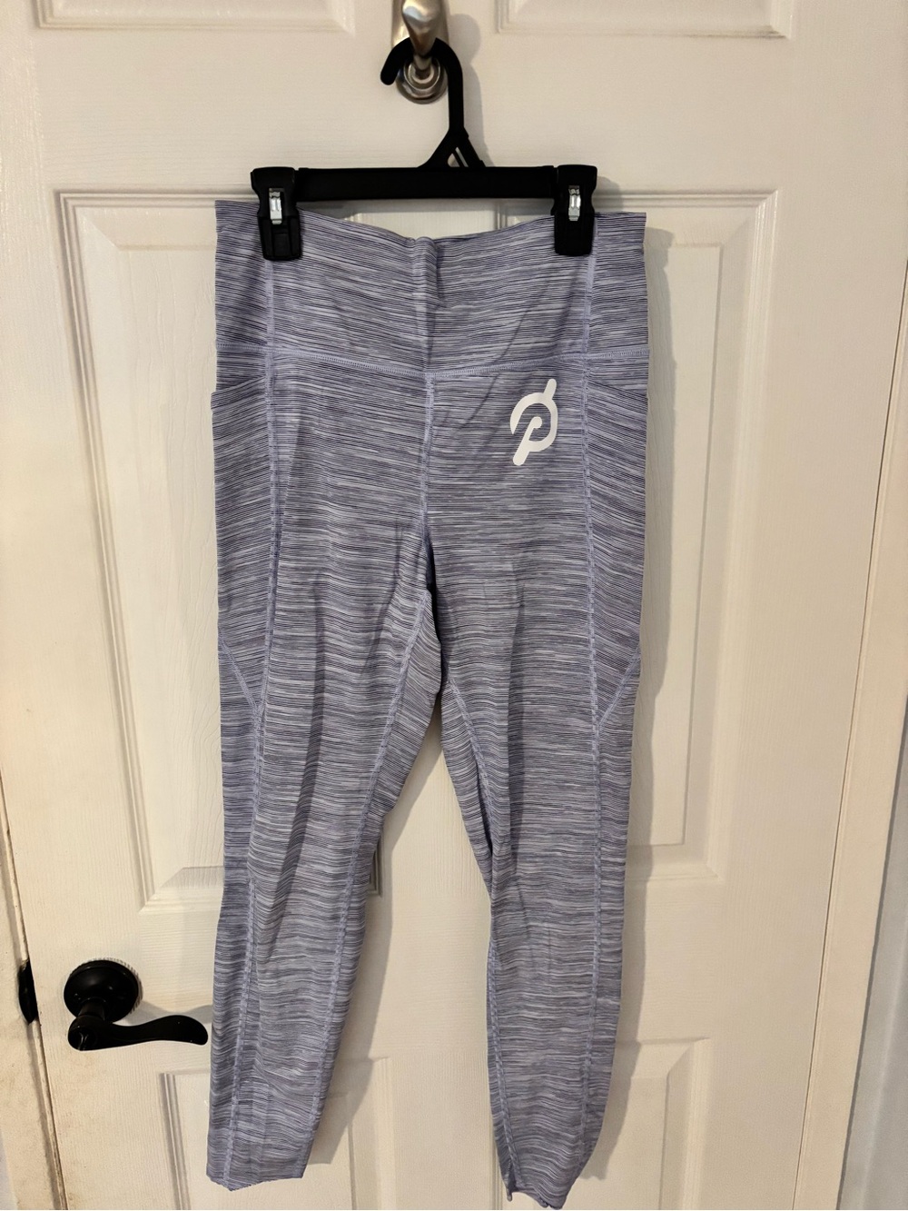 Peloton Girls Heathered Lavender Athletic Leggings